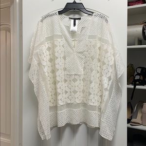 BCBGMAXAZRIA white lace top